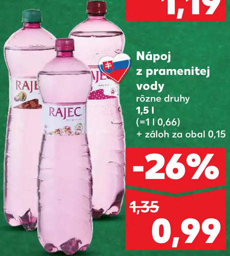 Nápoj z pramenitej vody