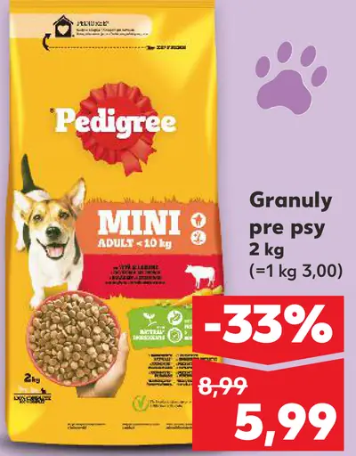Pedigree granuly pre psy