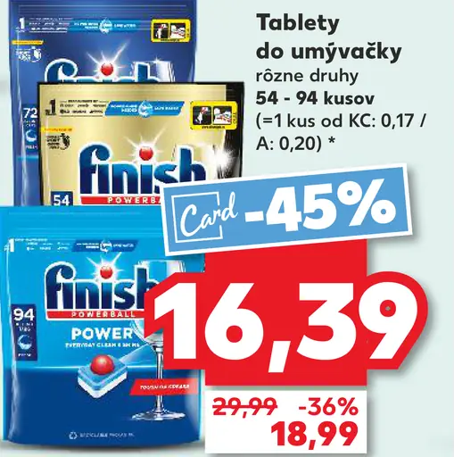 Finish Tablety do umývačky riadu