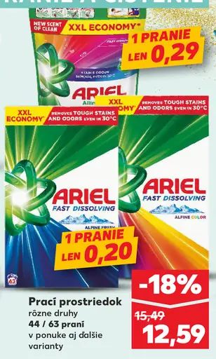 Ariel prací prostriedok