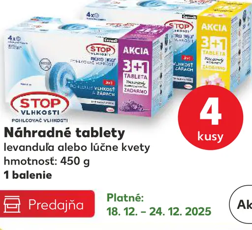 Stop absorpcia Náhradné tablety levanduľa alebo ľalie kvety