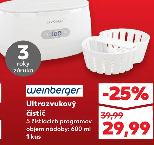 Weinberger Ultrazvukový čistič