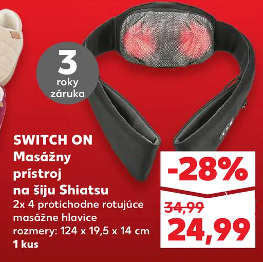 Switch ON Ohrievací na šiju Shiatsu