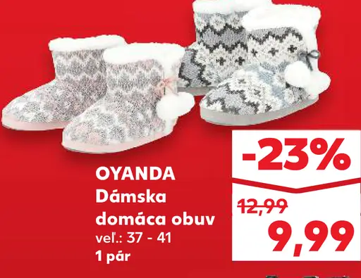 Oyanda Dámske domáca obuv