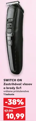 Switch On zastrihávač vlasov a brady 5v1