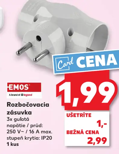Emos Rozbočovacia zásuvka