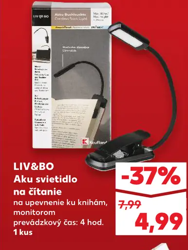 Liv&Bo Aku svietidlo na čítanie