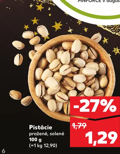 Pistácie pražené solené