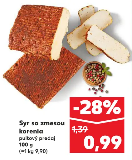 Syr so zmesou korenia