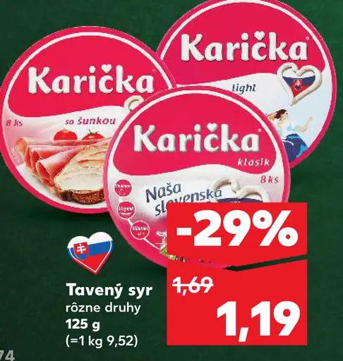 Karička črievko Tavený syr