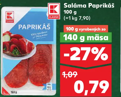 K-Classic Saláma Paprikáš