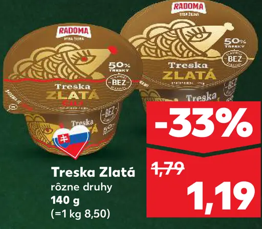 Radoma Treska zlatá