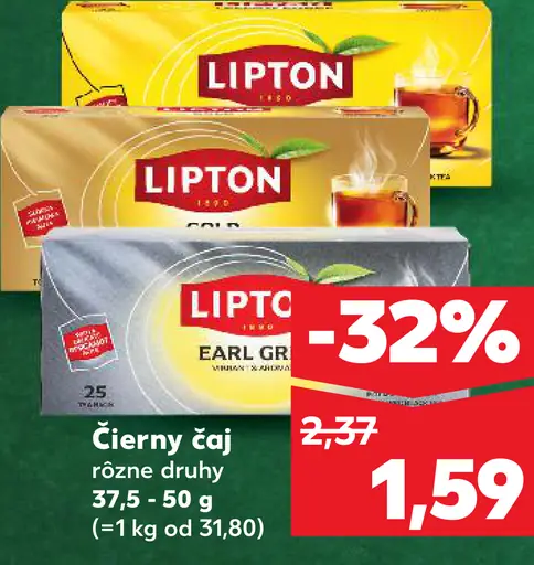 Lipton Earl Grey Čierny čaj