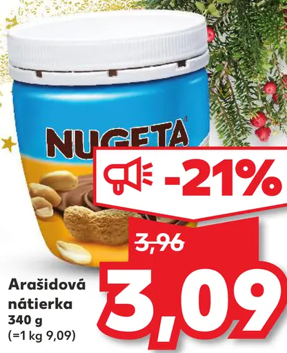 Nuggeta Arašídová Nátierka