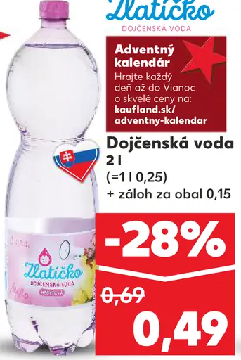 Zlatíčko Dóčenská voda