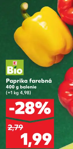Bio Paprika farebná