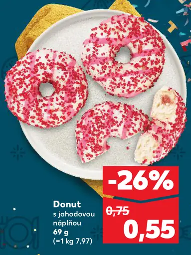 Donut s jogurtovou náplňou
