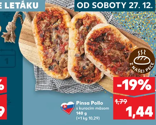 Pinsa Pollo s kuracím mäsom