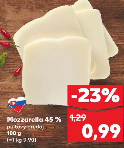 Mozzarella 45 %