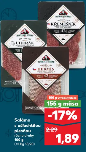 Saláma s ušľachtilou plesňou