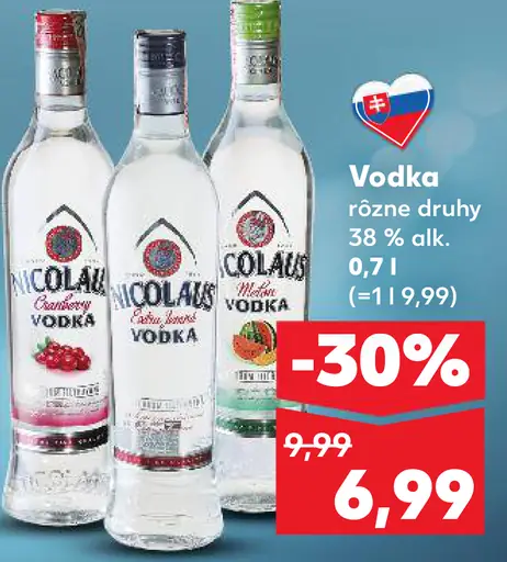 Vodka rôzne druhy 37.5% alk.