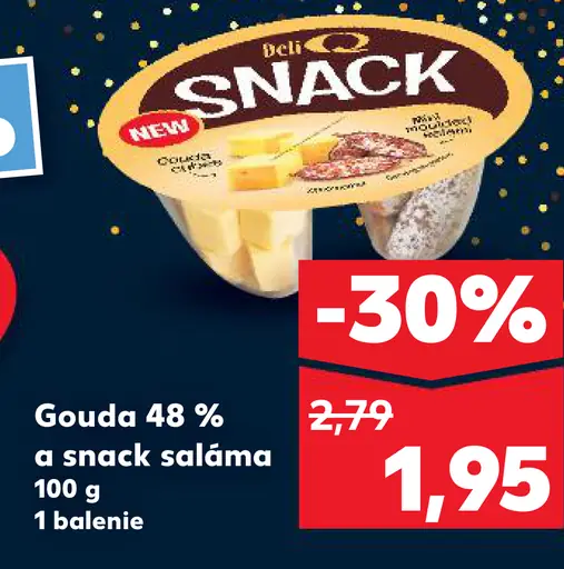 Gouda a snack saláma
