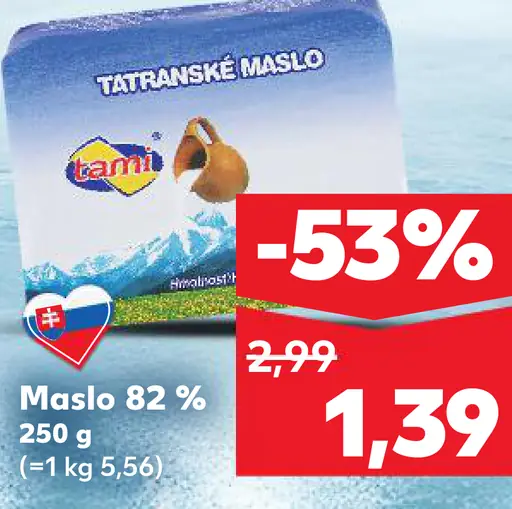 Bánovecké maslo 82%
