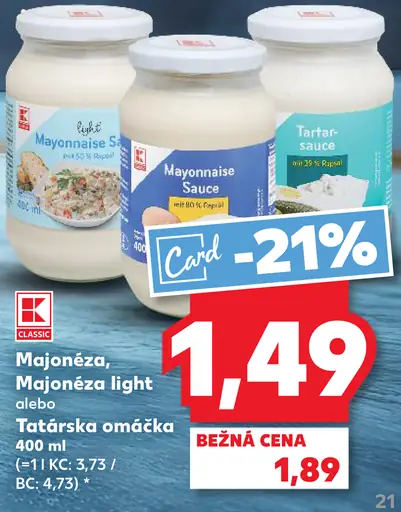 K-Classic Majonéza light