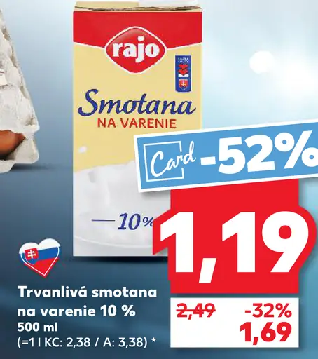Rajo Smotana na varenie