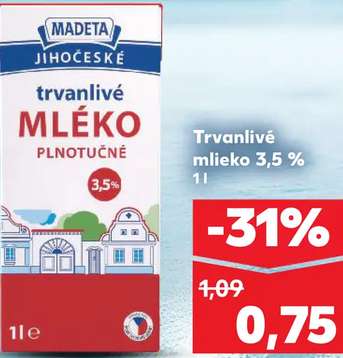 Madeta Trvanlivé mlieko