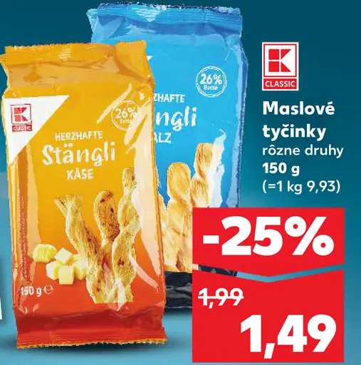 K-Classic Maslové tyčinky