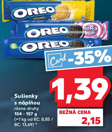 Oreo sušienky s náplňou