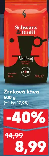 Schwarz & Budil zrnková káva