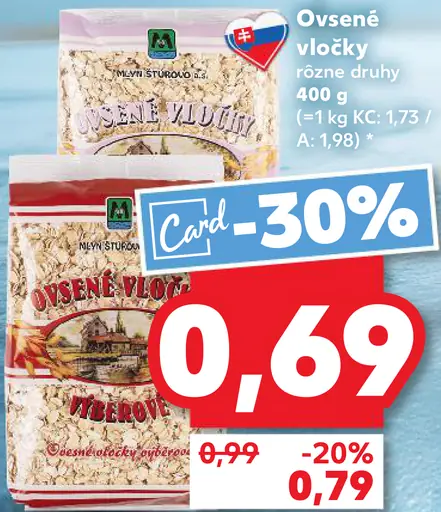 Relevé Ovsené vločky