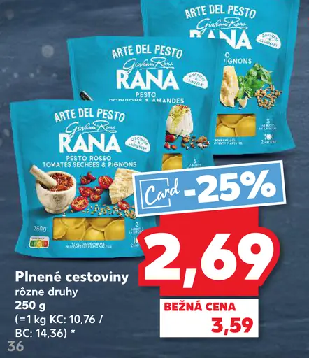 Rana Arte del Pesto Plnené cestoviny