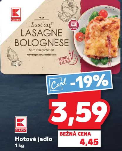 K Classic Lasagne Bolognese