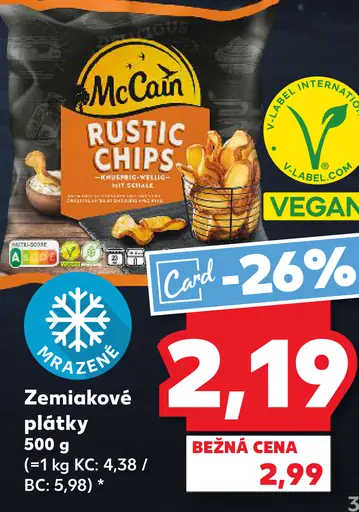 McCain Zemiakové hranolčeky