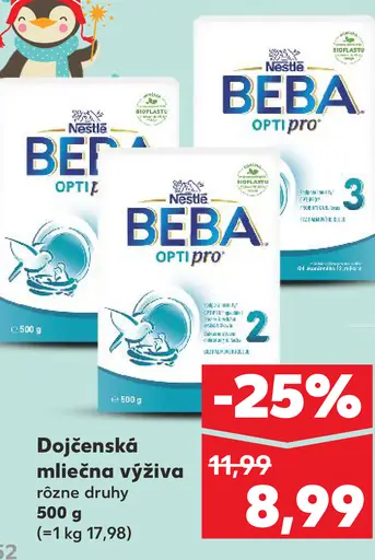 Nestlé BEBA dojčenská mliečna výživa