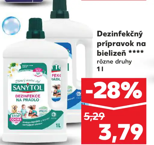 SANYTOL Dezinfekčný prípravok na bielizeň