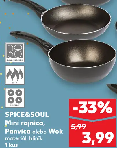 SPICE&SOUL Mini rajnica, Panvica alebo Wok