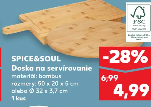 SPICE&SOUL Doska na krájanie alebo servírovanie