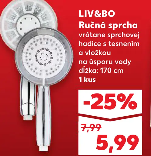 Liv&Bo Ručná sprcha
