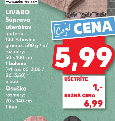 LIV&BO Sada uterákov