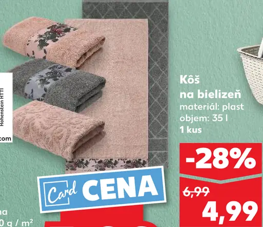 Koš na bielizeň plast