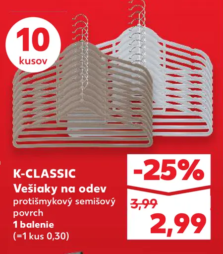 K-CLASSIC Vešiaky na odev
