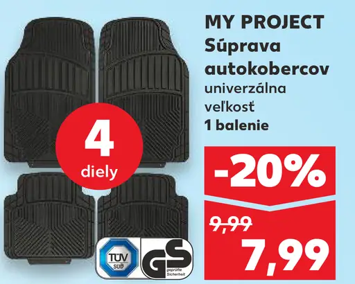 My Project Súprava autokobercov