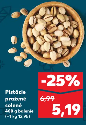 Pistácie pražené solené