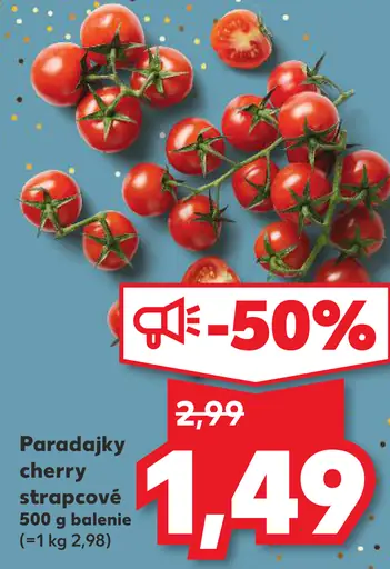 Paradajky cherry strapcové