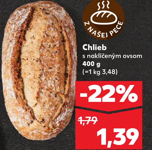 Chlieb s naklíčeným ovsom