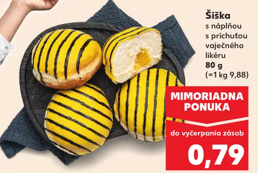 Šiška s príchuťou vaječného likéru